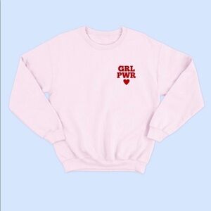 NEW GRL PWR Sweatshirt Womens Graphic top